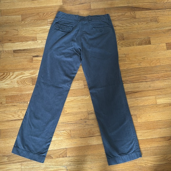 Gap Chino Pants Mens 32x34 Khakis Flat Front Grey Gray - Picture 5 of 5